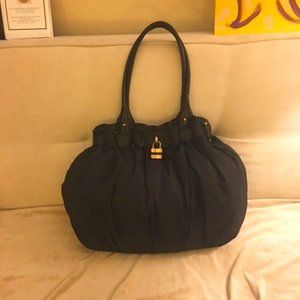 Mitzi Baker Black Tote - Puffer (High-End Nylon) + Leather Shoulder Bag/Tote